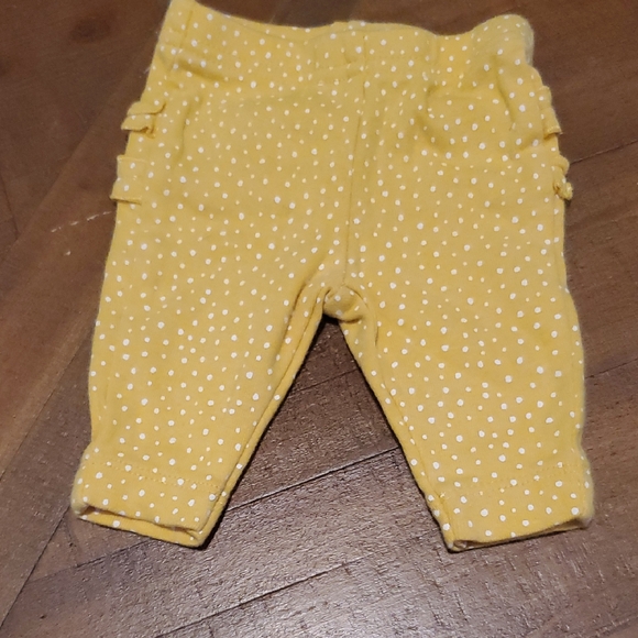 🐻 Carter's Sunny Yellow Dotted Pants - Picture 1 of 3